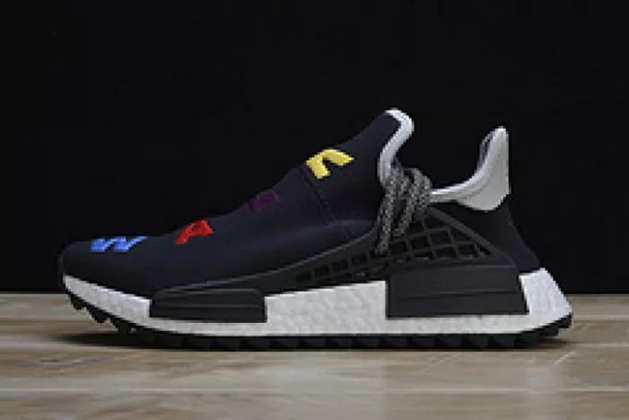 Pharrell x Adidas NMD Hu Tri-Color Black Running shoes 114970010