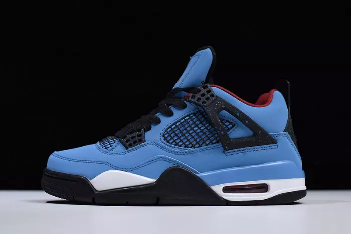 Travis Scott x Air Jordan 4 “Houston Oilers”  University Blue 308497-406