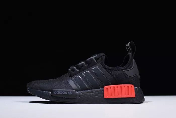 adidas NMD R1 Core Black Lush Red - B37618