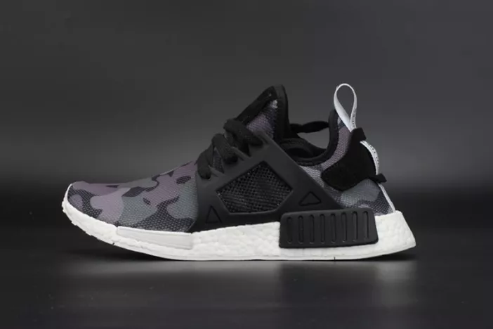 Adidas NMD R1 Primekint PK Running Shoes Sneakers Camo Black  BA7231