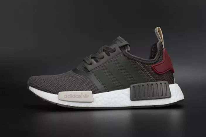 ADIDAS NMD R1 W UTILITY GREY OLIVE MAROON  WOMENS BA7752