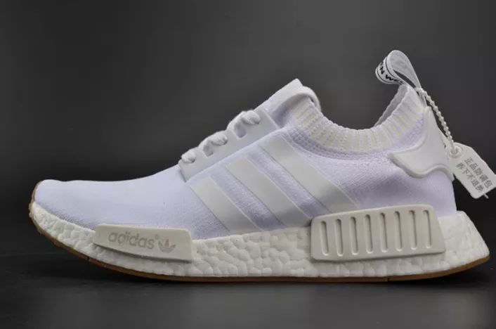 ADIDAS NMD R1 "Gum Pack"  PRIMEKNIT WHITE  MENS BY1888