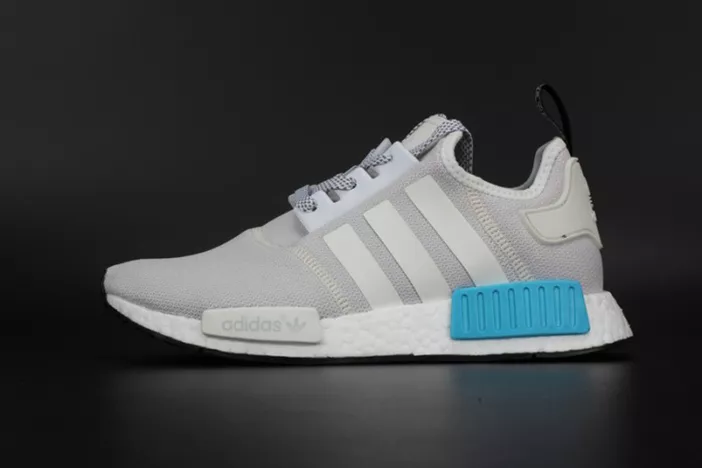 ADIDAS NMD R1 NOMAD  WHITE / CYAN  S80207