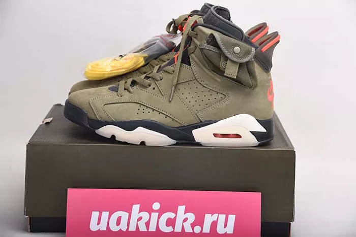 TRAVIS SCOTT AIR JORDAN 6 MEDIUM OLIVE - CN1084-200