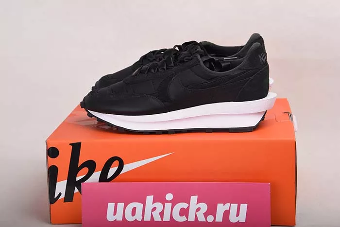 NIKE LD WAFFLE SACAI BLACK NYLON - BV0073-002