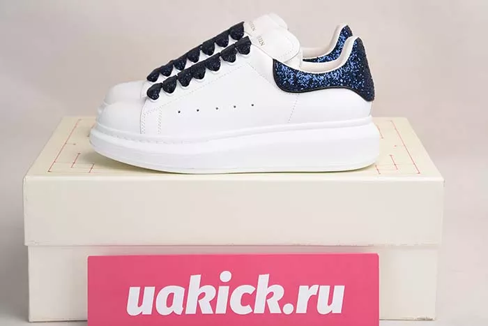 ALEXANDER MCQUEEN SOLE SNEAKERS -462214-WHGP7-9374 BLUE SEQUINS