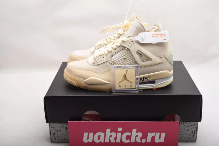 Off-White x Air Jordan 4 “Sail”- CV9388-100