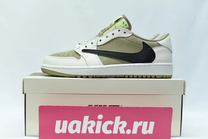 Jordan 1 Retro Low Golf Travis Scott Neutral Olive FZ3124-200