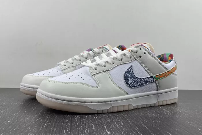 Nike Dunk Low White Multi-Color Paisley  FN8913-141